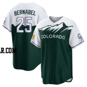 Warming Bernabel Men's Colorado Rockies Green Replica 2022 City Connect Jersey