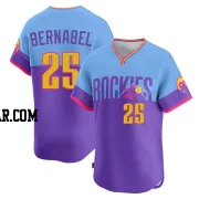 Warming Bernabel Men's Colorado Rockies Purple/Light Limited Blue 2025 City Connect Jersey