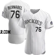 Warming Bernabel Men's Colorado Rockies White Authentic Home Jersey