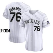 Warming Bernabel Men's Colorado Rockies White Elite Home Jersey