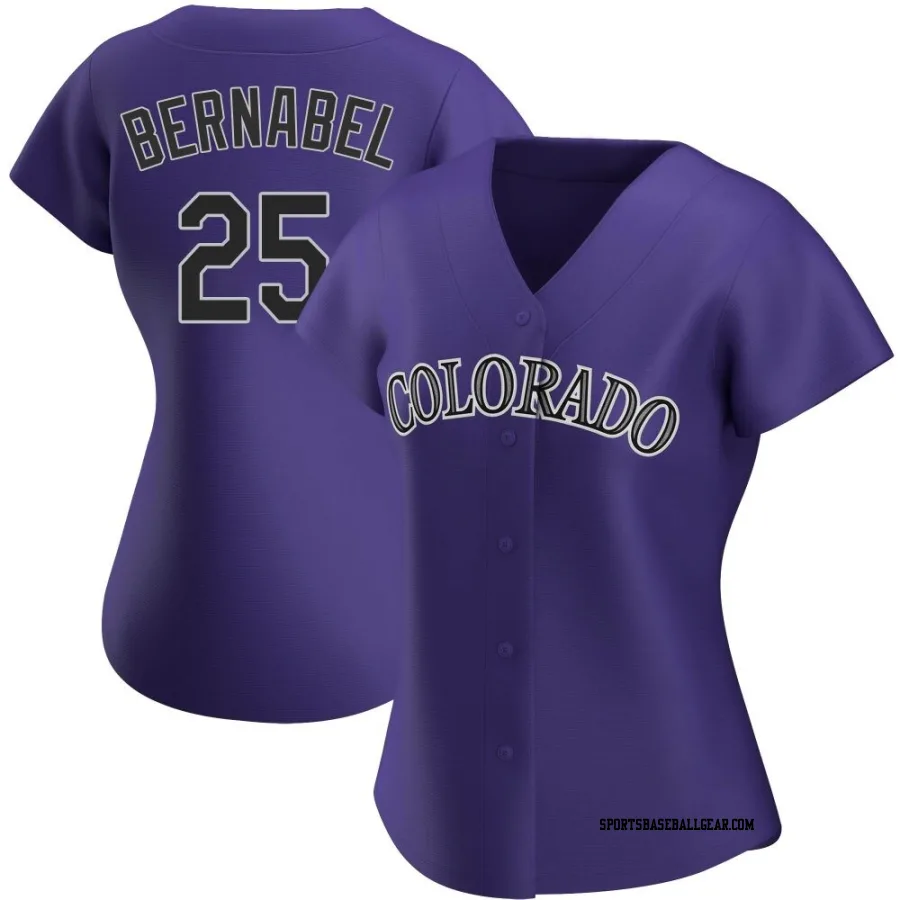 Warming Bernabel Women's Colorado Rockies Purple Authentic Alternate Jersey