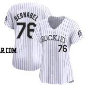 Warming Bernabel Women's Colorado Rockies White Limited Home Jersey
