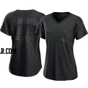 Wes Parsons Women's Toronto Blue Jays Black Authentic Pitch Fashion Jersey