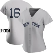 Whitey Ford Women's New York Yankees Gray Authentic 2021 Field of Dreams Jersey