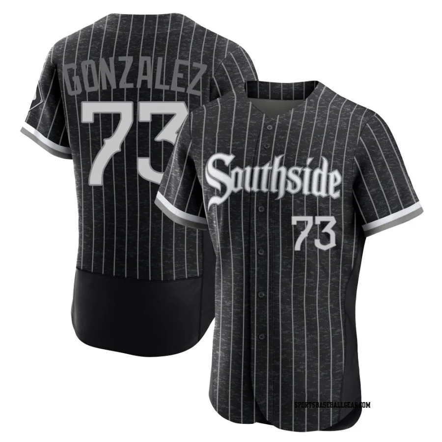 Wikelman Gonzalez Men's Chicago White Sox Black Authentic 2021 City Connect Jersey