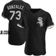 Wikelman Gonzalez Men's Chicago White Sox Black Authentic Alternate Jersey
