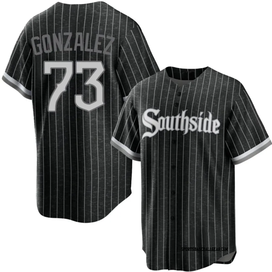 Wikelman Gonzalez Men's Chicago White Sox Black Replica 2021 City Connect Jersey