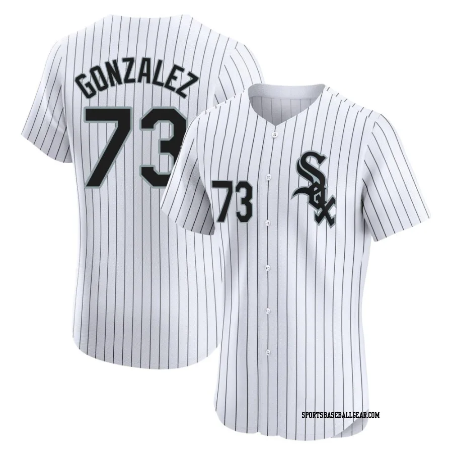 Wikelman Gonzalez Men's Chicago White Sox White Elite Home Jersey