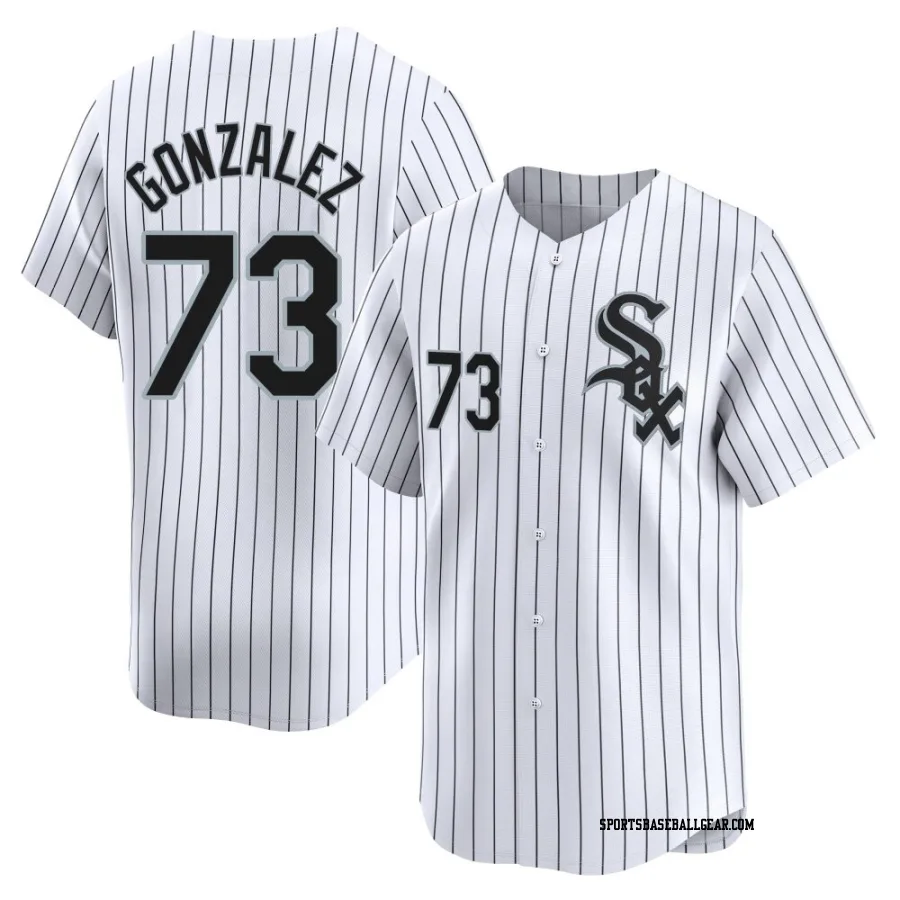 Wikelman Gonzalez Men's Chicago White Sox White Limited Home Jersey