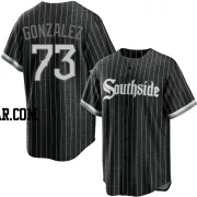 Wikelman Gonzalez Youth Chicago White Sox Black Replica 2021 City Connect Jersey