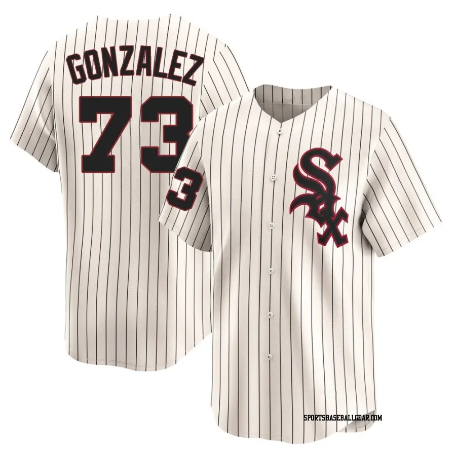 Wikelman Gonzalez Youth Chicago White Sox Cream Limited Throwback Cooperstown Jersey