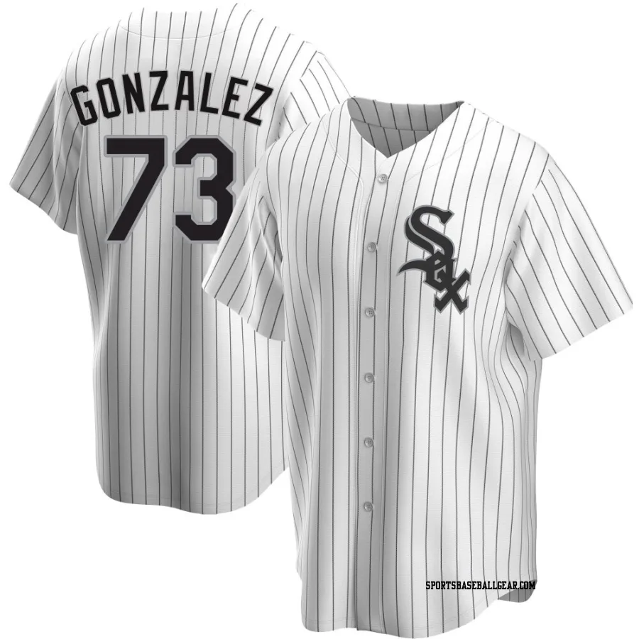 Wikelman Gonzalez Youth Chicago White Sox White Replica Home Jersey
