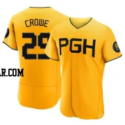 Wil Crowe Men's Pittsburgh Pirates Gold Authentic 2023 City Connect Jersey