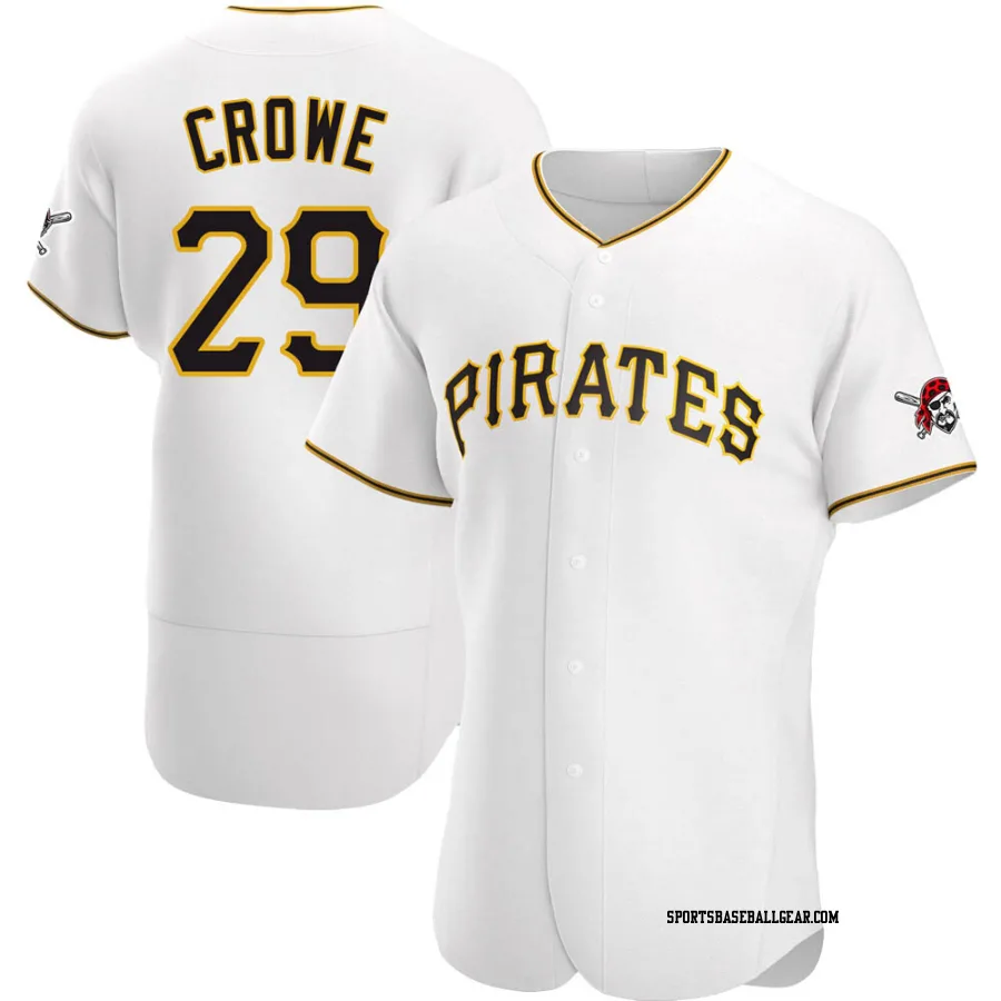 Wil Crowe Men's Pittsburgh Pirates White Authentic Home Jersey
