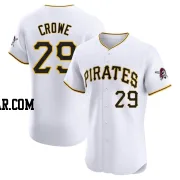 Wil Crowe Men's Pittsburgh Pirates White Elite Home Jersey