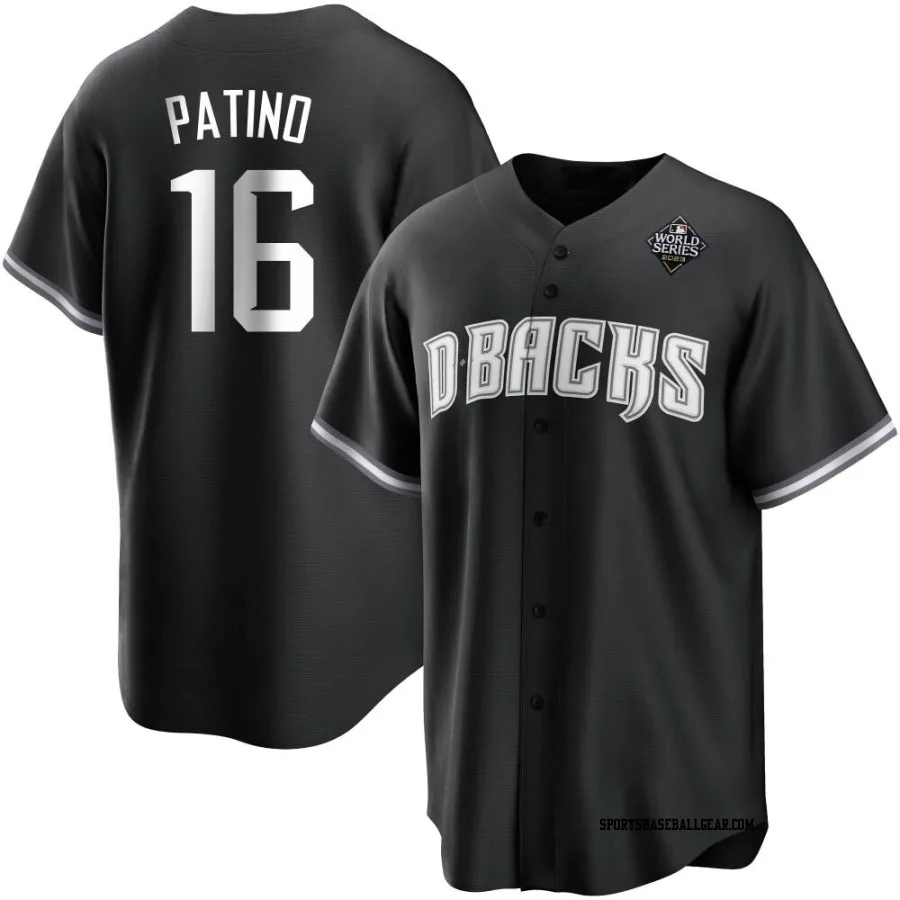 Wilderd Patino Youth Arizona Diamondbacks White Replica Black 2023 World Series Jersey