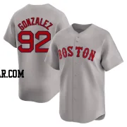 Wilkelman Gonzalez Youth Boston Red Sox Gray Limited Away Jersey