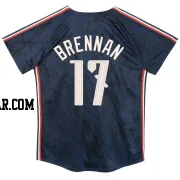 Will Brennan Toddler Cleveland Guardians Navy Limited Preschool & 2024 City Connect Jersey