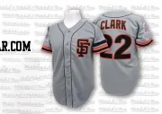 Will Clark Men's San Francisco Giants Grey Authentic Throwback Jersey