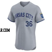 Will Klein Men's Kansas City Royals Gray Elite Road Jersey