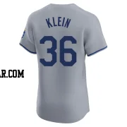 Will Klein Men's Kansas City Royals Gray Elite Road Jersey