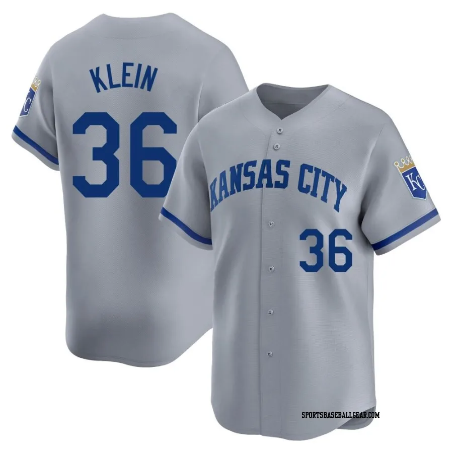 Will Klein Men's Kansas City Royals Gray Limited Away Jersey