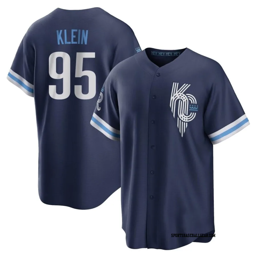 Will Klein Men's Kansas City Royals Navy Replica 2022 City Connect Jersey