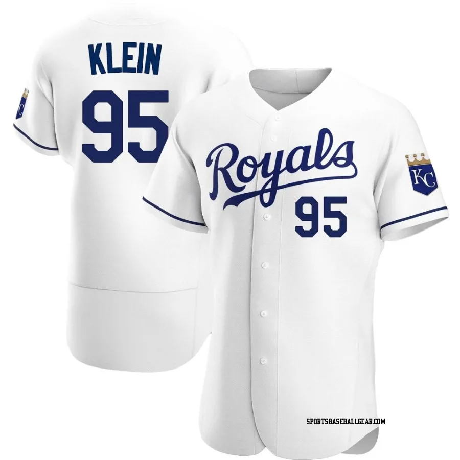 Will Klein Men's Kansas City Royals White Authentic Home Jersey