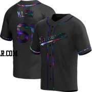 Will Klein Men's Los Angeles Dodgers Black Holographic Replica Alternate Jersey