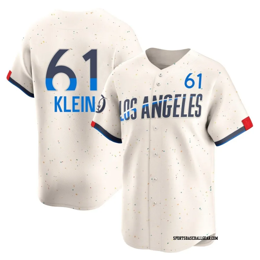 Will Klein Men's Los Angeles Dodgers Cream Limited 2024 City Connect Jersey