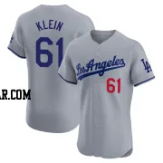 Will Klein Men's Los Angeles Dodgers Gray Elite Road Jersey