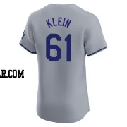 Will Klein Men's Los Angeles Dodgers Gray Elite Road Jersey