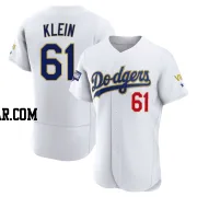 Will Klein Men's Los Angeles Dodgers White/Gold Authentic 2021 Gold Program Player Jersey