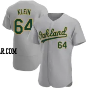 Will Klein Men's Oakland Athletics Gray Authentic Road Jersey