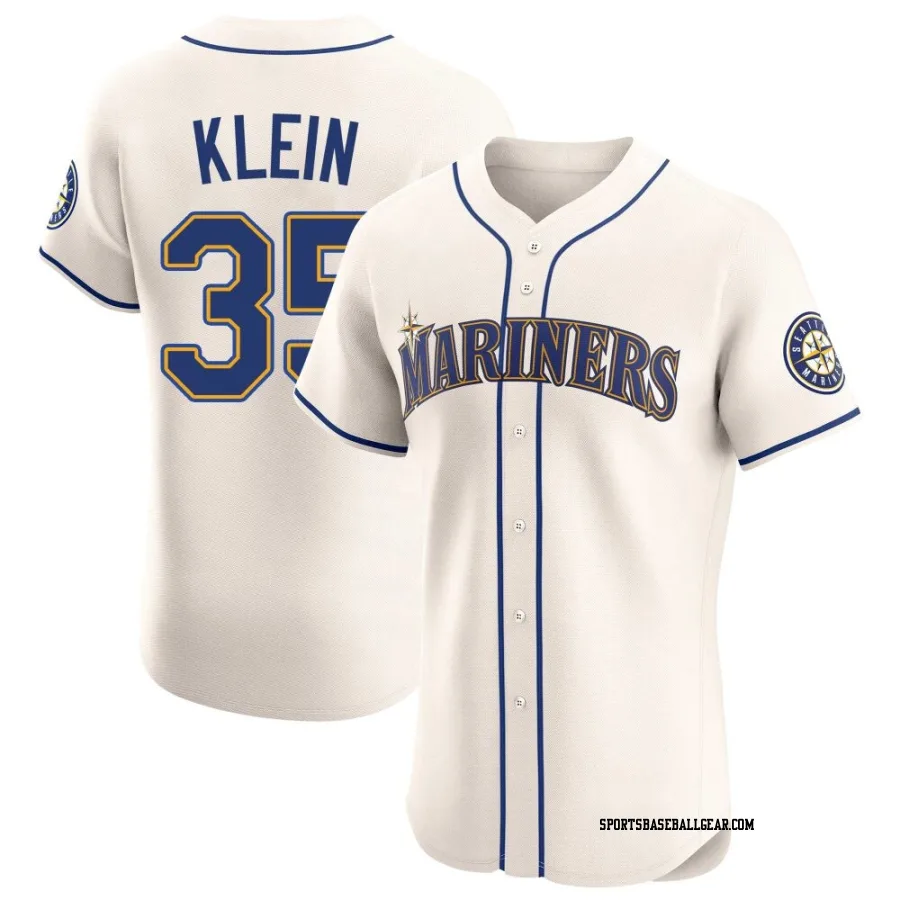 Will Klein Men's Seattle Mariners Cream Elite Alternate Jersey