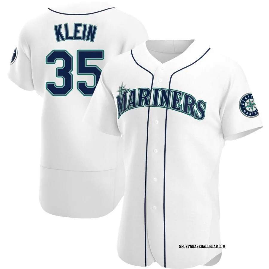 Will Klein Men's Seattle Mariners White Authentic Home Jersey