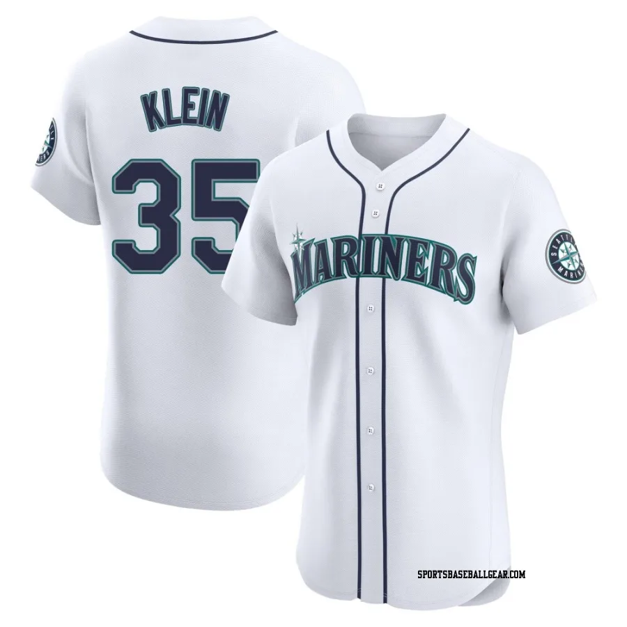 Will Klein Men's Seattle Mariners White Elite Home Jersey