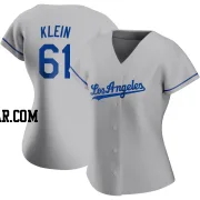 Will Klein Women's Los Angeles Dodgers Gray Authentic Road Jersey