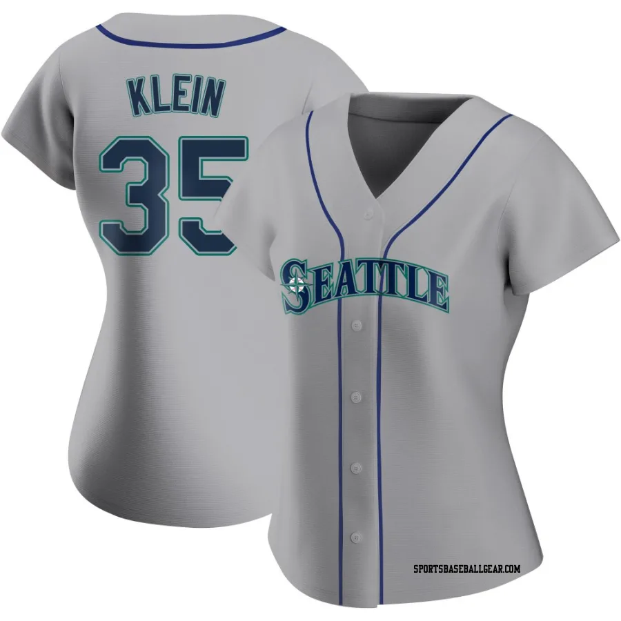 Will Klein Women's Seattle Mariners Gray Replica Road Jersey