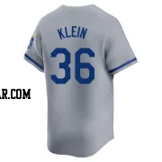Will Klein Youth Kansas City Royals Gray Limited Away Jersey