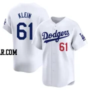 Will Klein Youth Los Angeles Dodgers White Limited Home Jersey