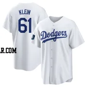 Will Klein Youth Los Angeles Dodgers White Replica 2024 World Tour Seoul Series Home Jersey