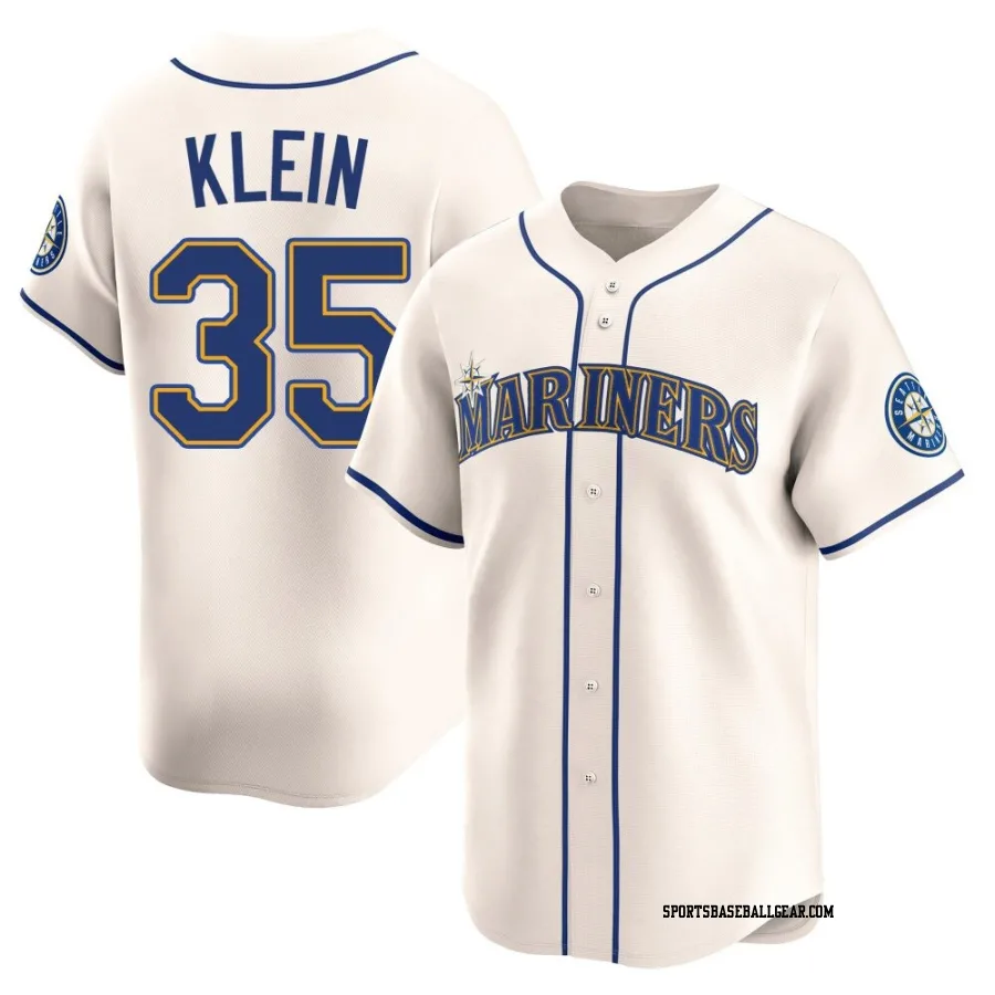 Will Klein Youth Seattle Mariners Cream Limited Alternate Jersey