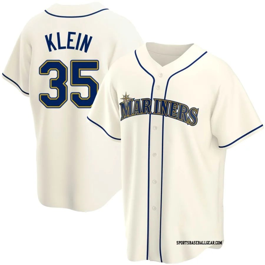 Will Klein Youth Seattle Mariners Cream Replica Alternate Jersey
