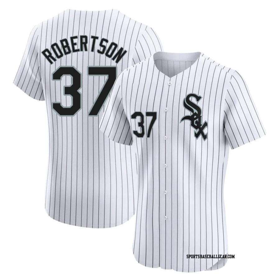Will Robertson Men's Chicago White Sox White Elite Home Jersey