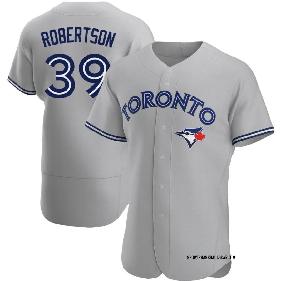 Will Robertson Men's Toronto Blue Jays Gray Authentic Road Jersey
