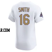 Will Smith Men's Los Angeles Dodgers Gold Elite White 2025 Collection Jersey