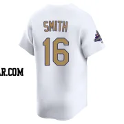 Will Smith Youth Los Angeles Dodgers Gold Limited White 2025 Collection Jersey