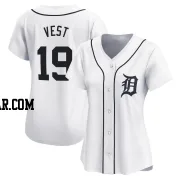 Will Vest Women's Detroit Tigers White Limited Home Jersey