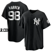Will Warren Youth New York Yankees Black/White Replica Jersey